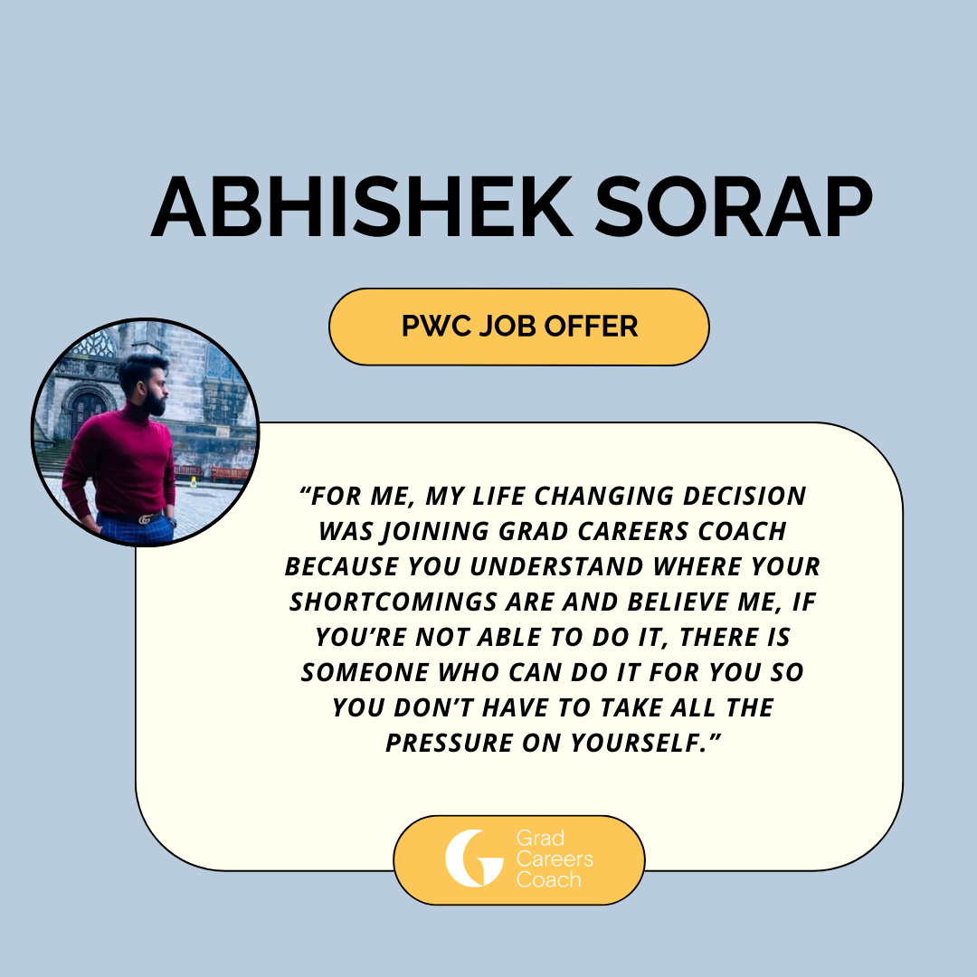 Grad Careers Coach success story