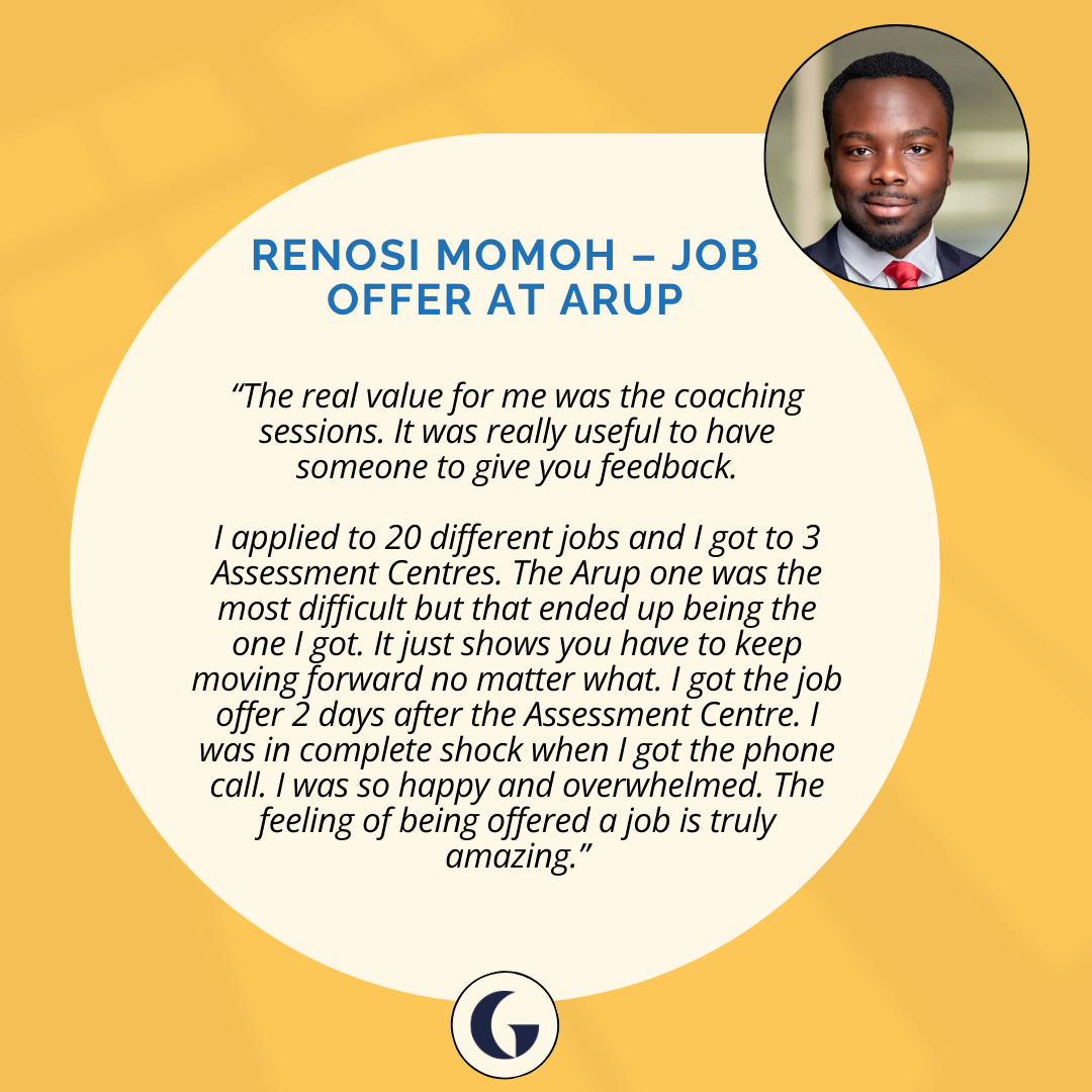 Grad Careers Coach success story