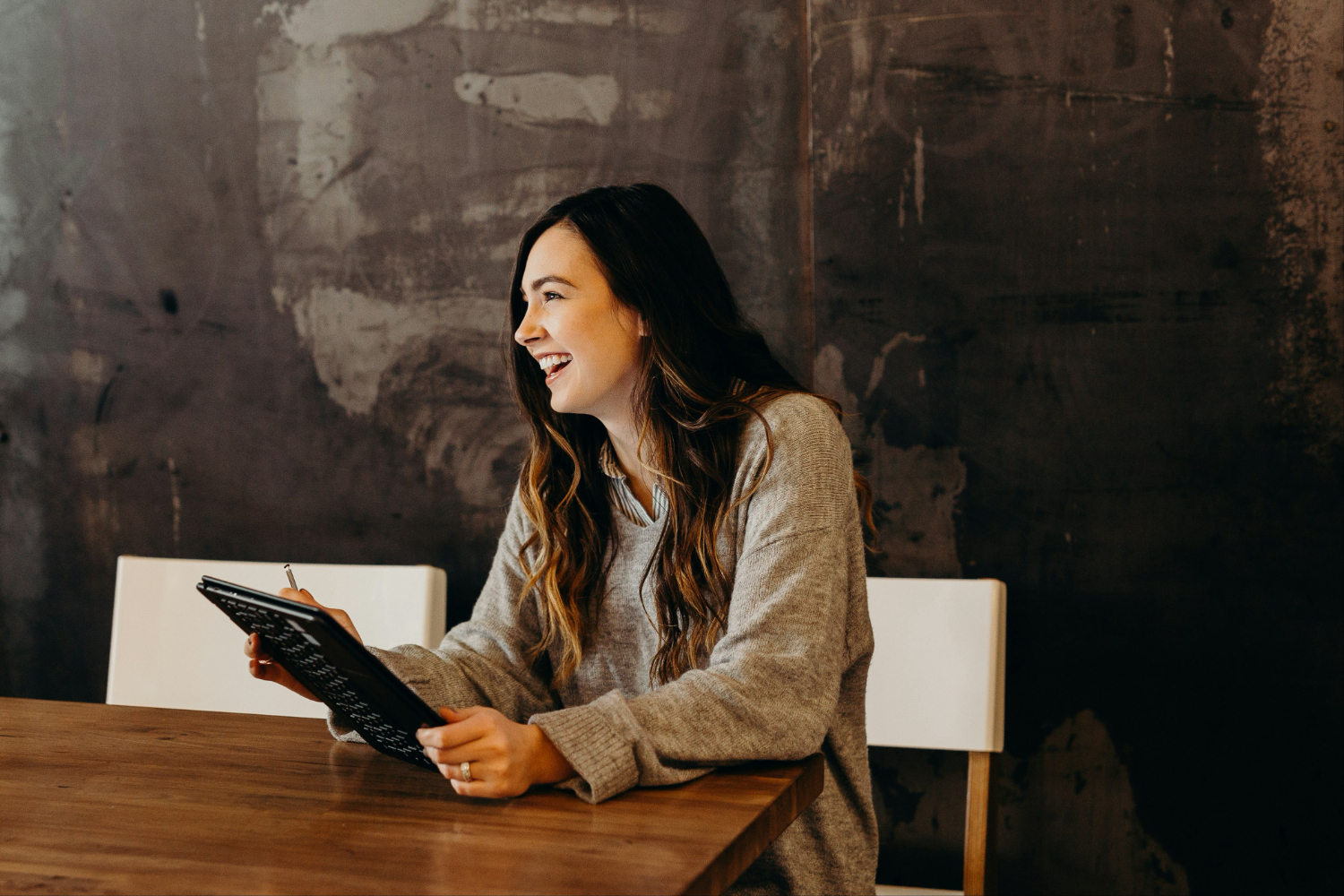 Hiring manager reviewing candidates
